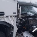 На федеральной трассе в Кировской области столкнулись три грузовика